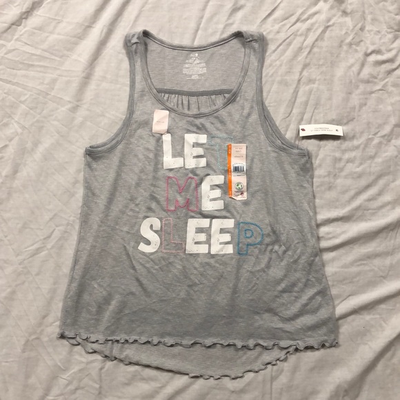 Sleep Treasures “Let Me Sleep” Table Tank Sleep Top/ Size: M (8-10)/ NWT - Picture 1 of 8